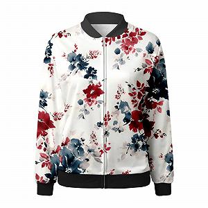 Бомбер Жіночий Квітковий Короткий ціна на synthetic.ua - Фото 1 Бомбер Жіночий Квітковий Короткий synthetic.ua - Фото 1