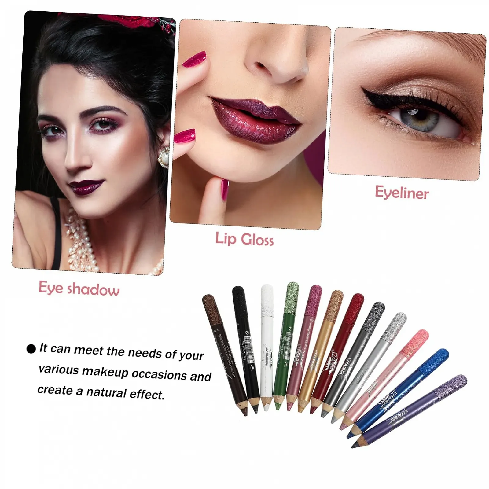 Карандаши для глаз Водостойкие Гелевый, фото №4 Карандаши для глаз Водостойкие Гелевый, фото №4