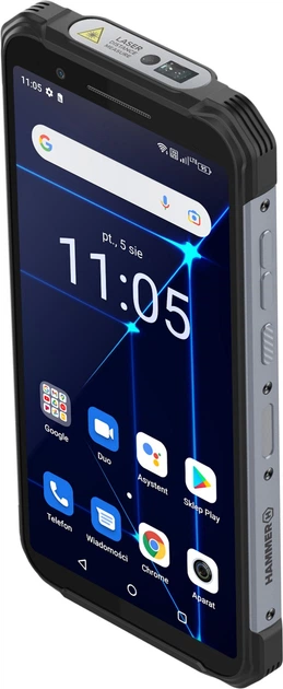 Смартфон 6" myPhone Hammer Construction 6/128Gb 4G 2-SIM NFC 16/8Мп 8 ядер Android 12 Серебристый, фото №3 Смартфон 6" myPhone Hammer Construction 6/128Gb 4G 2-SIM NFC 16/8Мп 8 ядер Android 12 Серебристый, фото №3