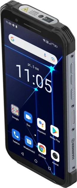 Смартфон 6" myPhone Hammer Construction 6/128Gb 4G 2-SIM NFC 16/8Мп 8 ядер Android 12 Серебристий, фото №3 Смартфон 6" myPhone Hammer Construction 6/128Gb 4G 2-SIM NFC 16/8Мп 8 ядер Android 12 Серебристий, фото №3