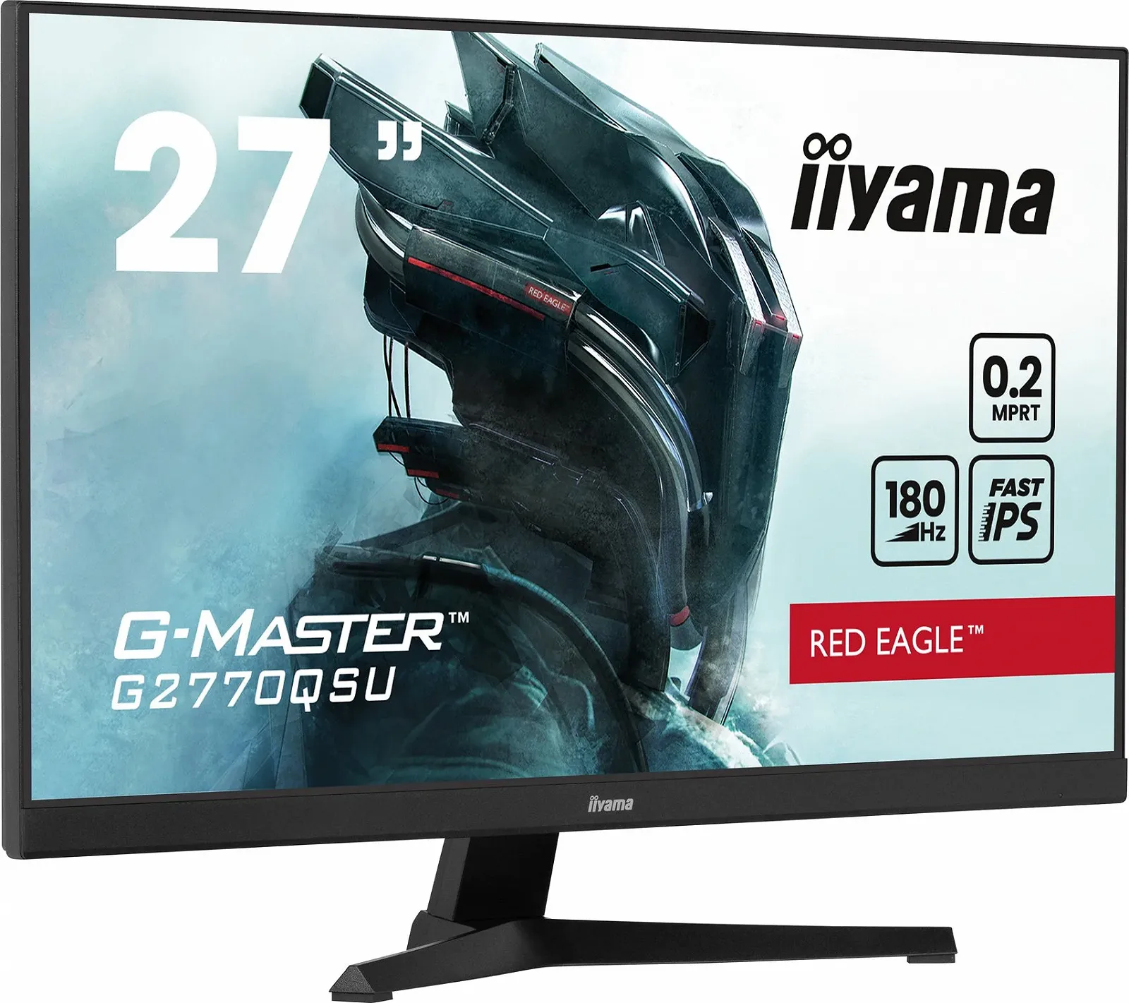 Монитор 27" iiyama Red Eagle G-Master G2770QSU-B6 Full HD Fast IPS 180 Гц, фото №2 Монитор 27" iiyama Red Eagle G-Master G2770QSU-B6 Full HD Fast IPS 180 Гц, фото №2