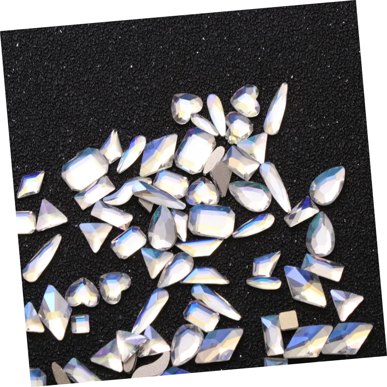 3D Наклейки FRCOLOR 300 штук AB Стеклянные Стразы для ногтей, Хрустальные Драгоценные Камни, Стеклянные Подвески, Наклейки на Ногти, Бриллианты для Ногтей, Прозрачные Наклейки, Стразовые Блестки, Подвески, фото №7