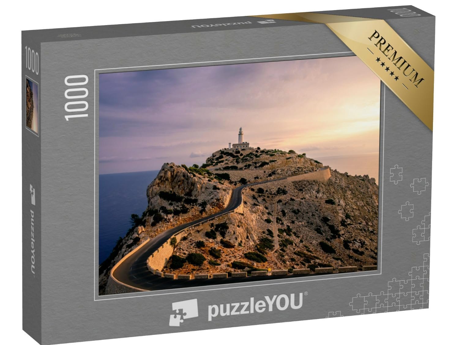 Пазл puzzleYOU Puzzle Collection Mallorca, Lighthouses 1000 элементов "Маяк на мысе Форментор на Майорке", фото №1
