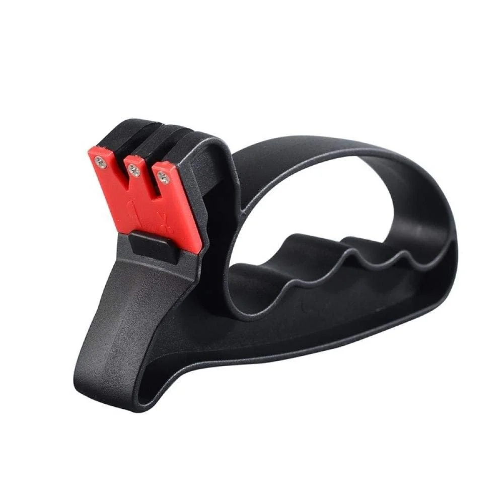 Точилка для ножей и ножниц ручная 2 в 1 эргономичная пластиковая, фото №7