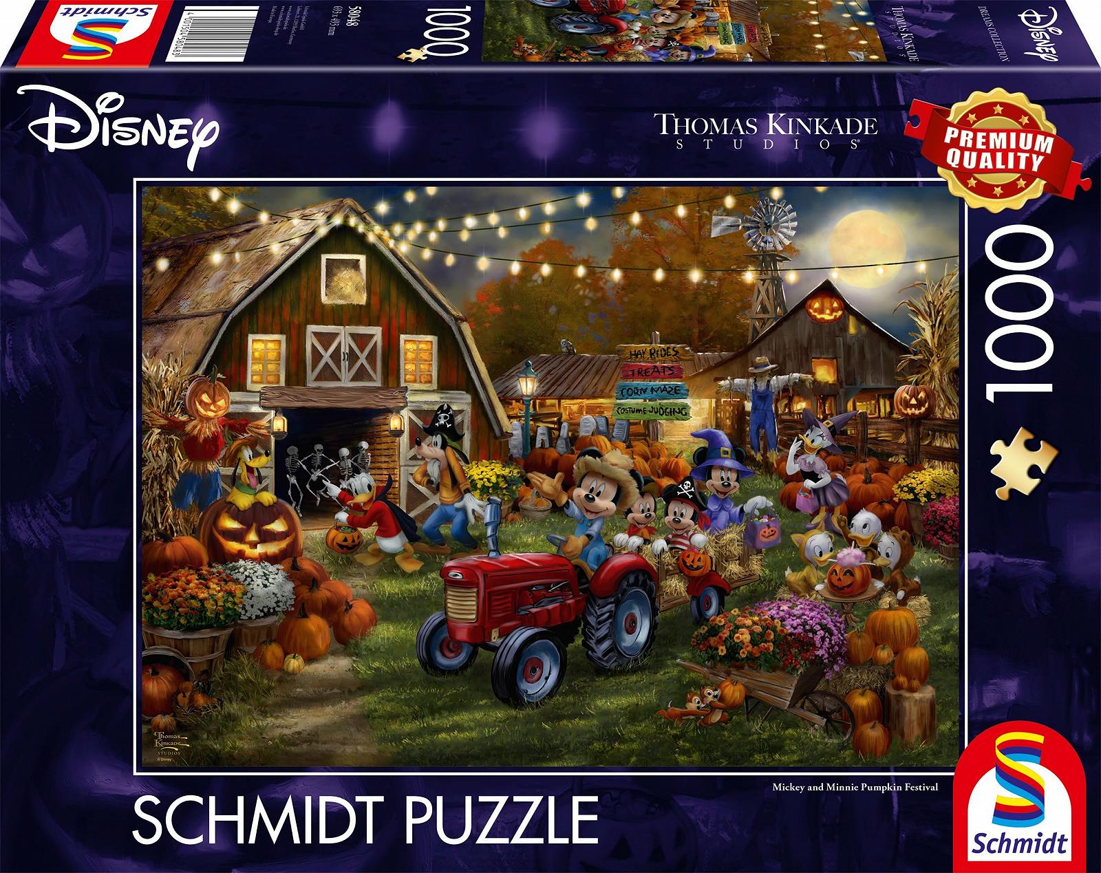Пазл Schmidt Spiele Disney Mickey & Minnie Pumpkin Festival Thomas Kinkade 58048 1000 элементов, фото №4 Пазл Schmidt Spiele Disney Mickey & Minnie Pumpkin Festival Thomas Kinkade 58048 1000 элементов, фото №4