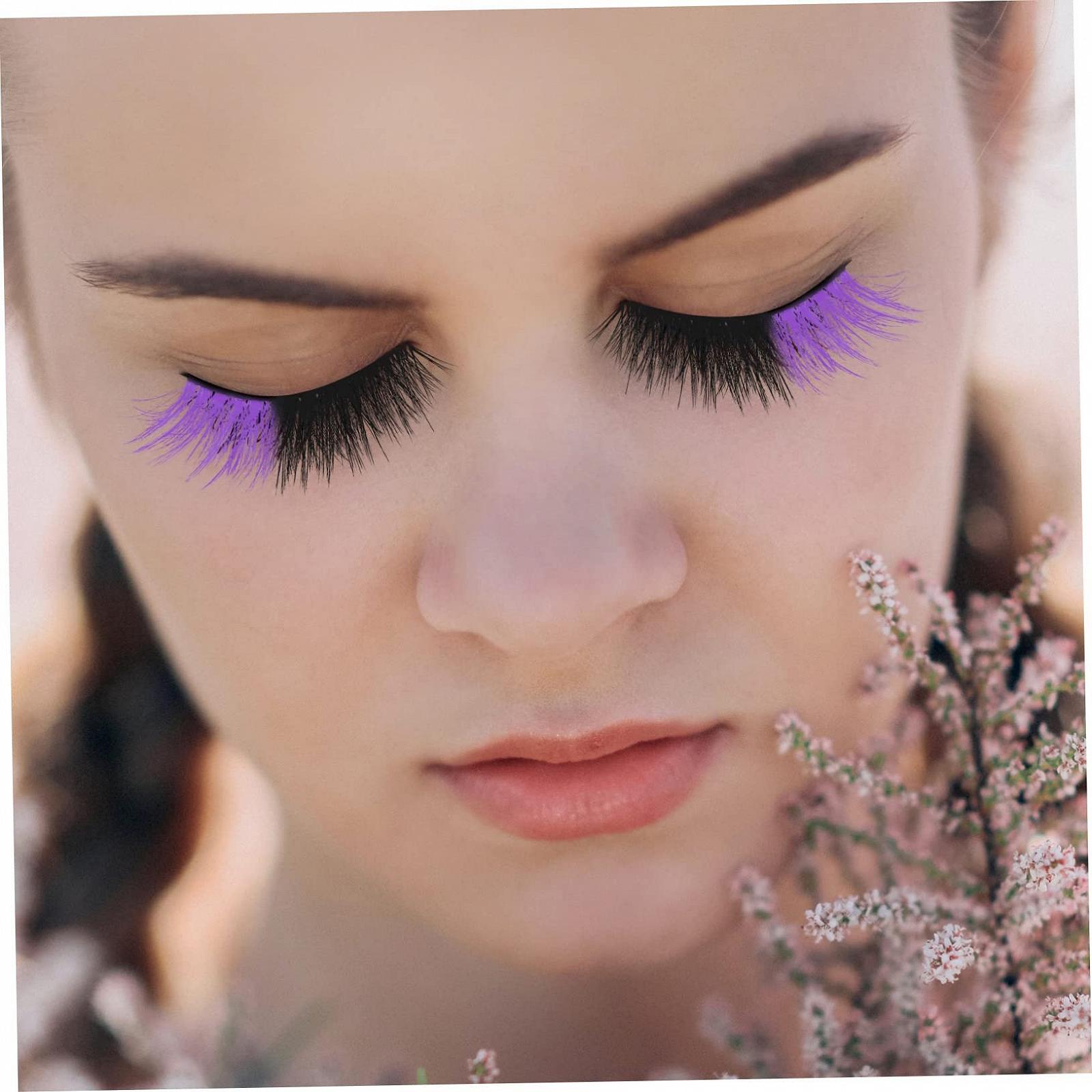 Штучні вії Angoily 25 Пурпурові, фото №5