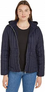 Жіноча куртка Tommy Hilfiger Down з капюшоном - Фото 1