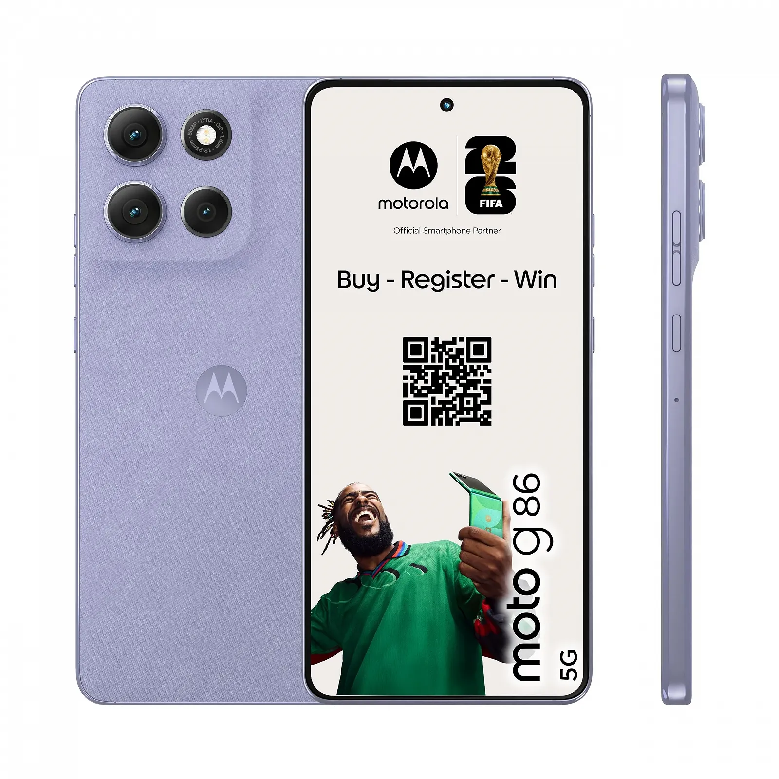 Смартфон Motorola Moto g86 5G 6,67" Super HD 50МП Moto-AI 8/256ГБ 5100мАч Android 15 Pantone Golden Cypress + Защитный чехол, фото №1
