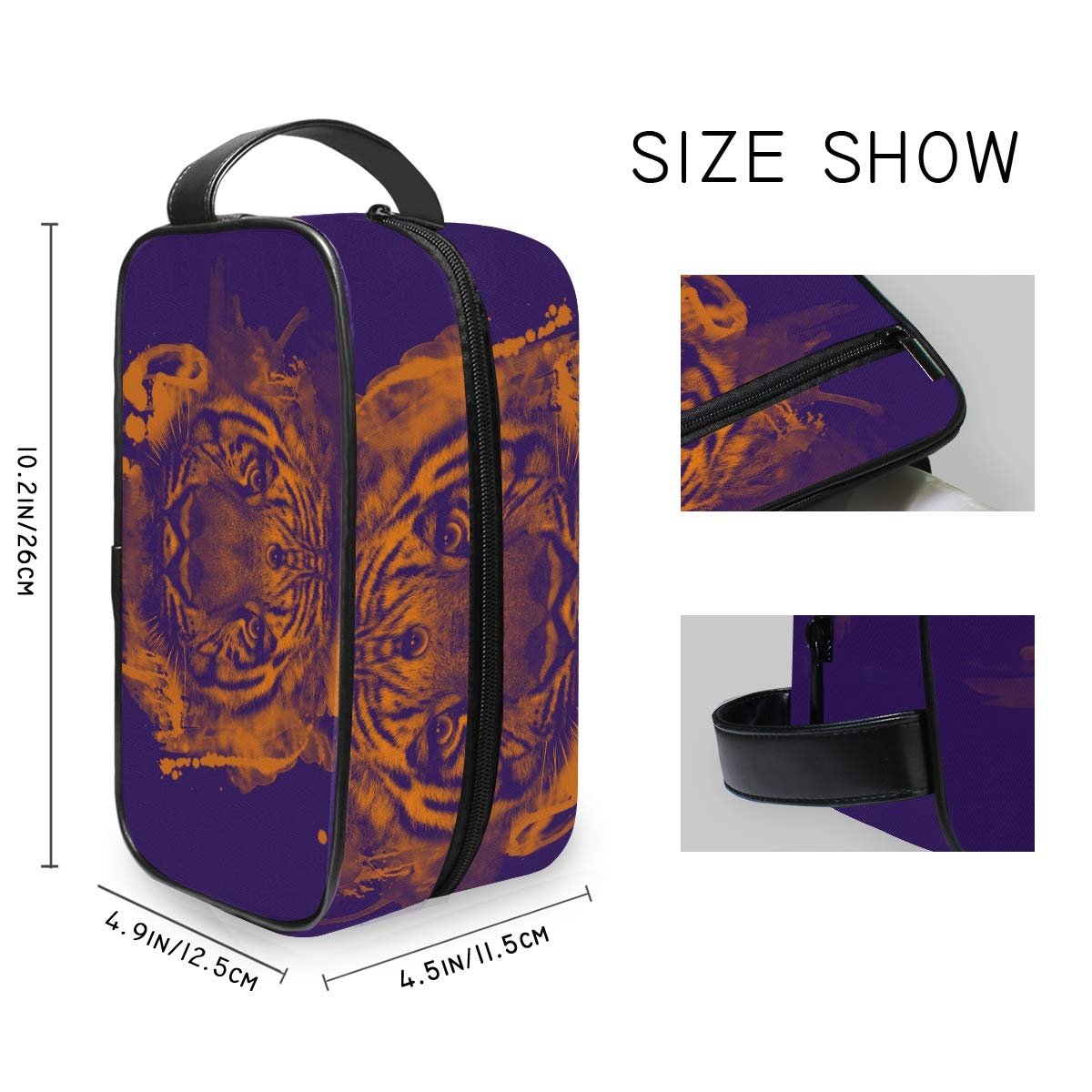 Косметичка MONTOJ Trippy Tiger 26 x 11,5 x 12,5 см, фото №4