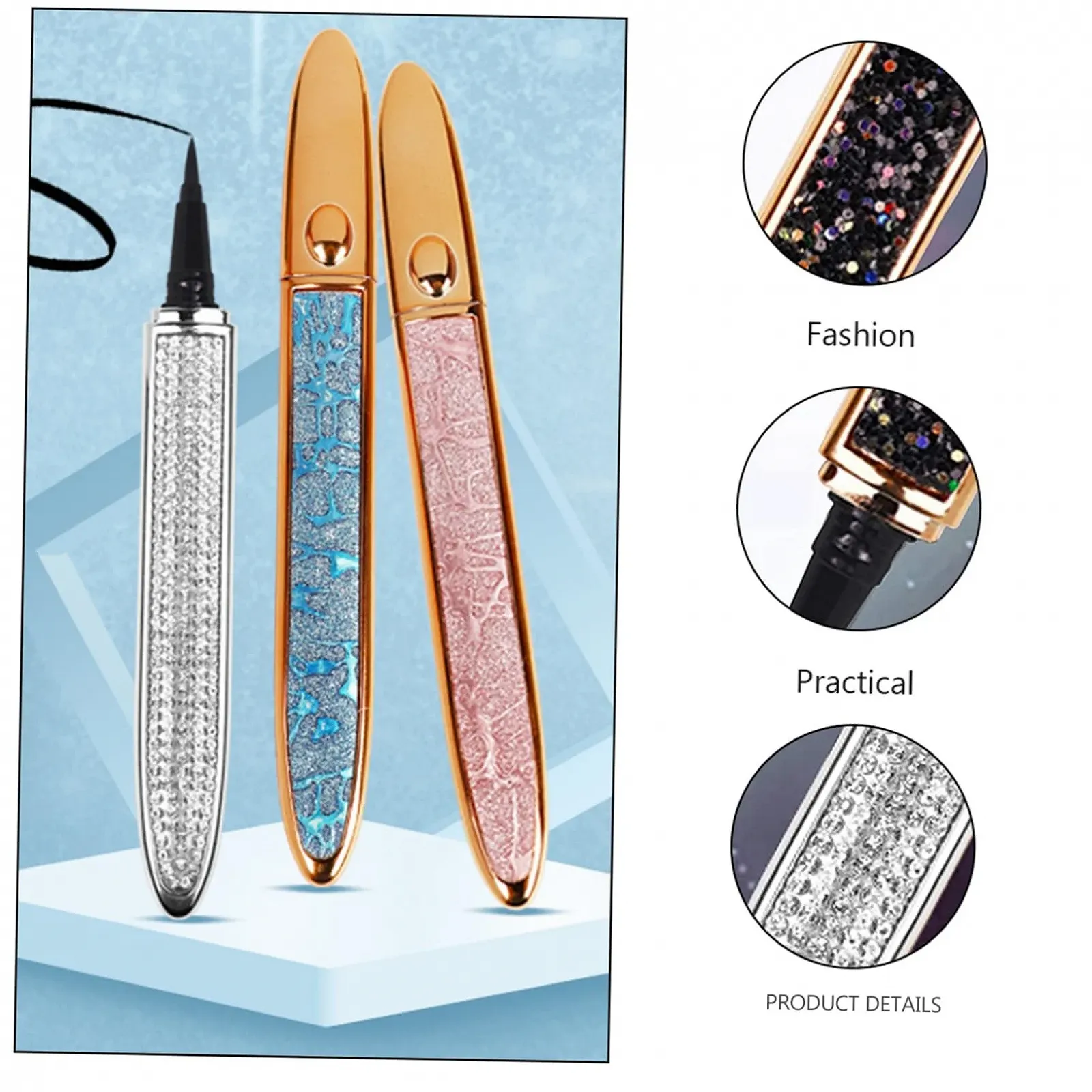 Підводка для очей Gogogmee Diamond Metallic Silver, фото №4