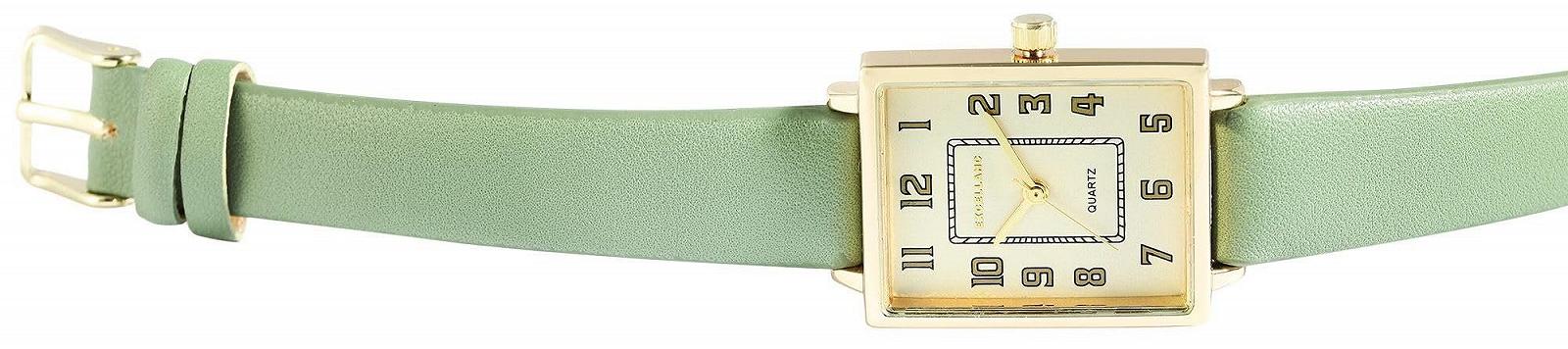 Часы Excellanc Женские с ремешком из искусственной кожи зеленый/золотой, фото №5 Часы Excellanc Женские с ремешком из искусственной кожи зеленый/золотой, фото №5