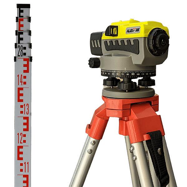 Оптичний нівелір NTECH-GEO AL12A-36 з штативом ESJA10 і рейкою LSS-5M, фото №3