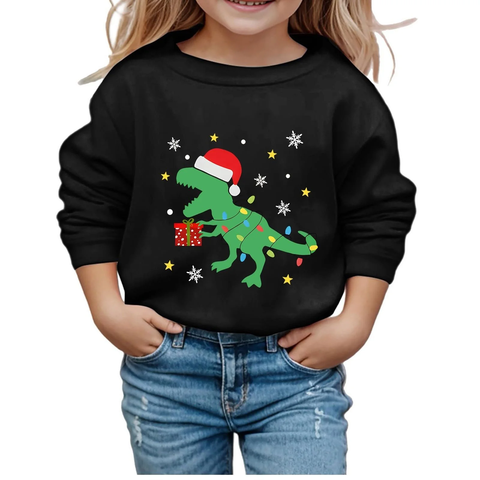 Пуловер для мальчиков - Повседневный модный детский свитшот с принтом букв, круглым вырезом и длинными рукавами, фото №1