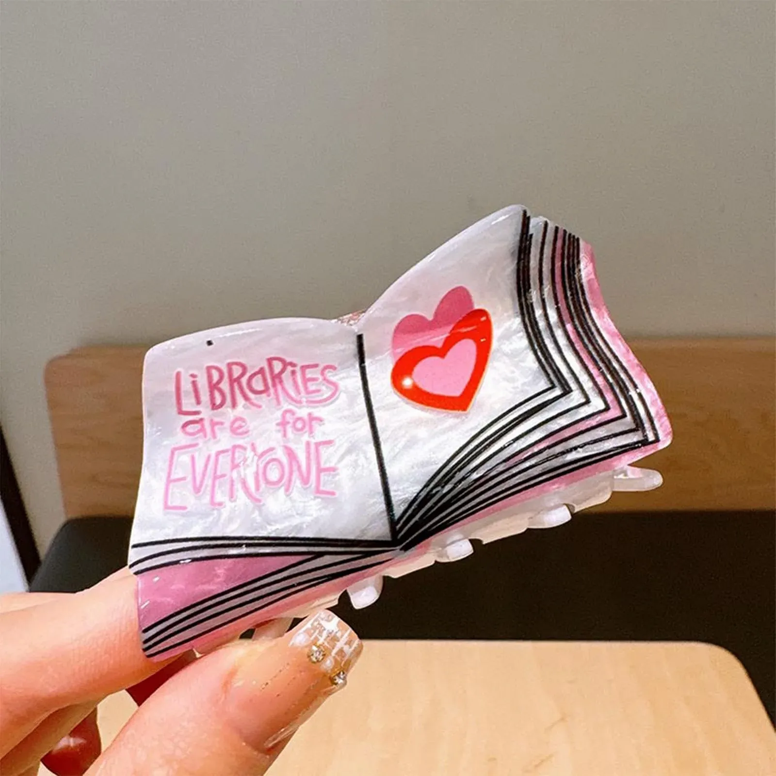 Заколка для волос Книга Декоративные заколки Прочный держатель для женщин и девочек Декоративные челюсти, фото №3 Заколка для волос Книга Декоративные заколки Прочный держатель для женщин и девочек Декоративные челюсти, фото №3