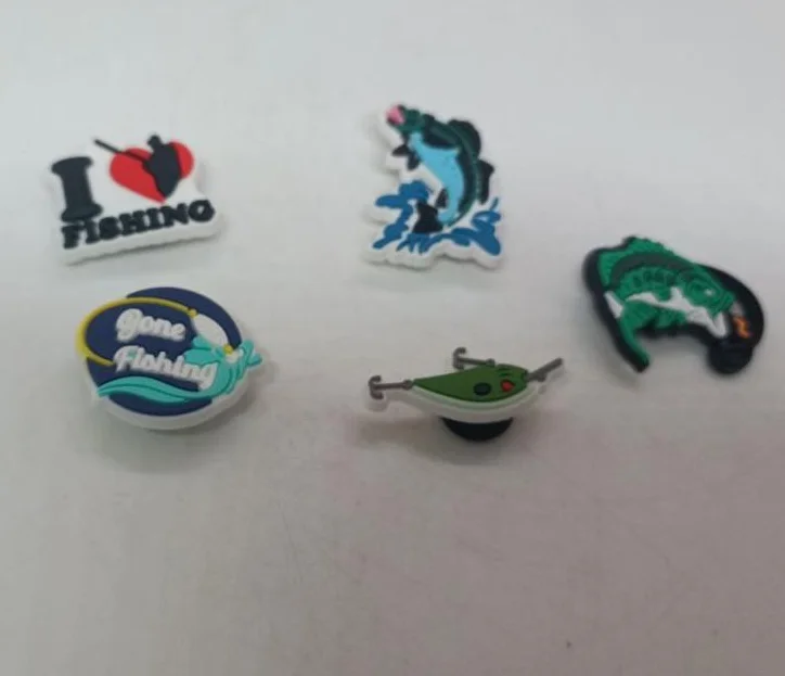 Джибитсы рыбалка и отдых рыболовные снасти рыба украшения для крокс аксессуары для Crocs украшения на кроксы декор для обуви 5 шт, фото №2