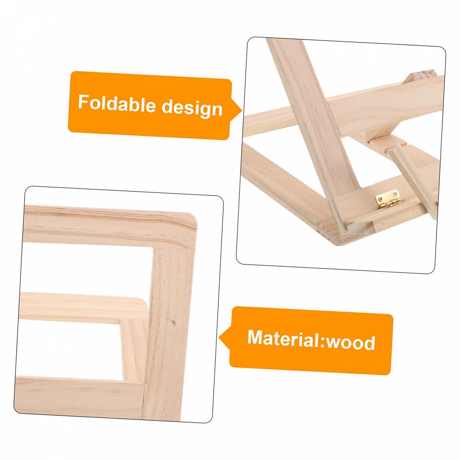 Регульована дерев'яна підставка для читання книг та планшетів, ергономічна складна, фото №9