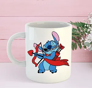Чашка з принтом Lilo & Stitch, керамічна, 330 мл, Uk_911 - Фото 1