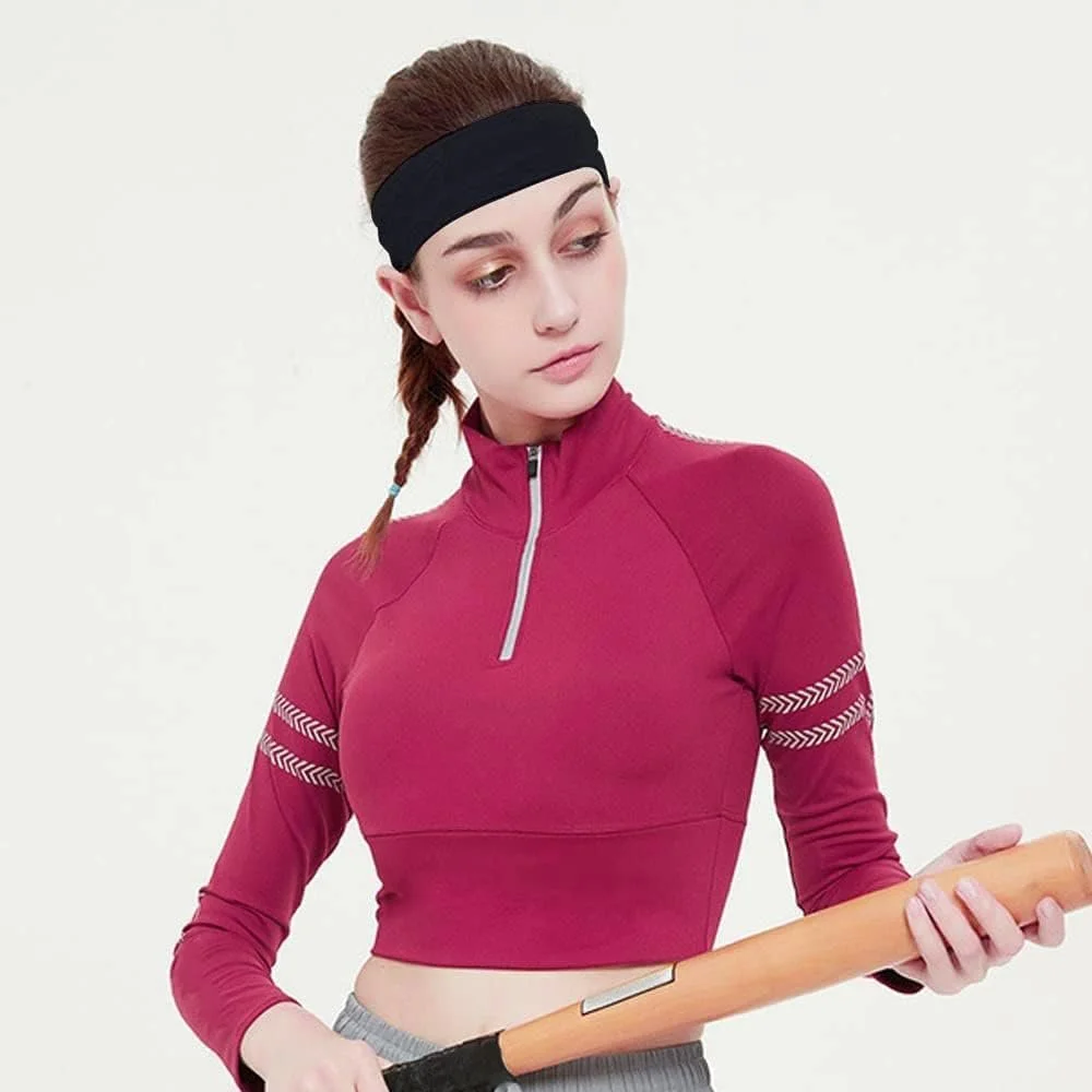 Спортивна Пов'язка На Голову Бавовняна Чорна, фото №3