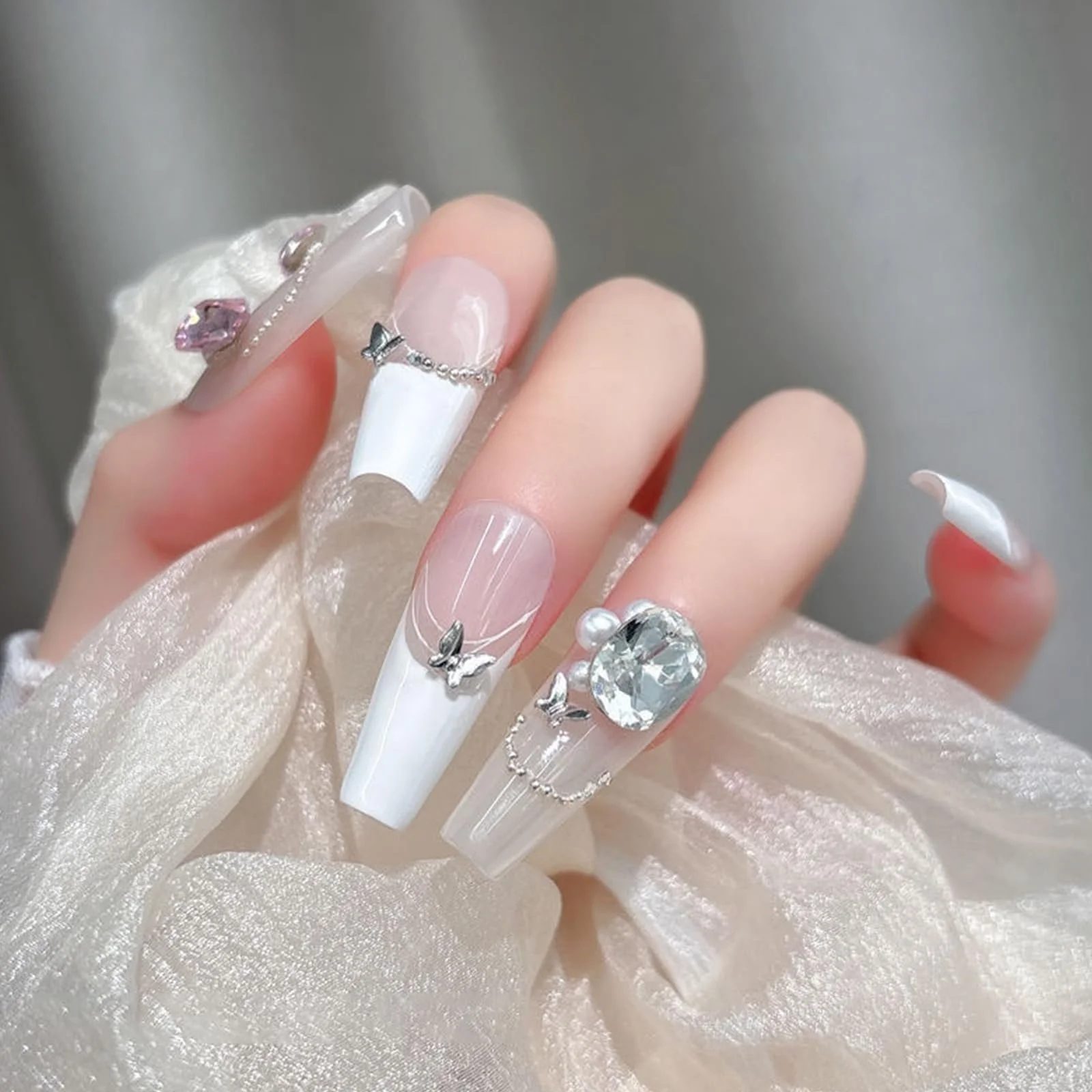 Метелик Метал сріблястий, 25 шт, фото №4 Метелик Метал сріблястий, 25 шт, фото №4