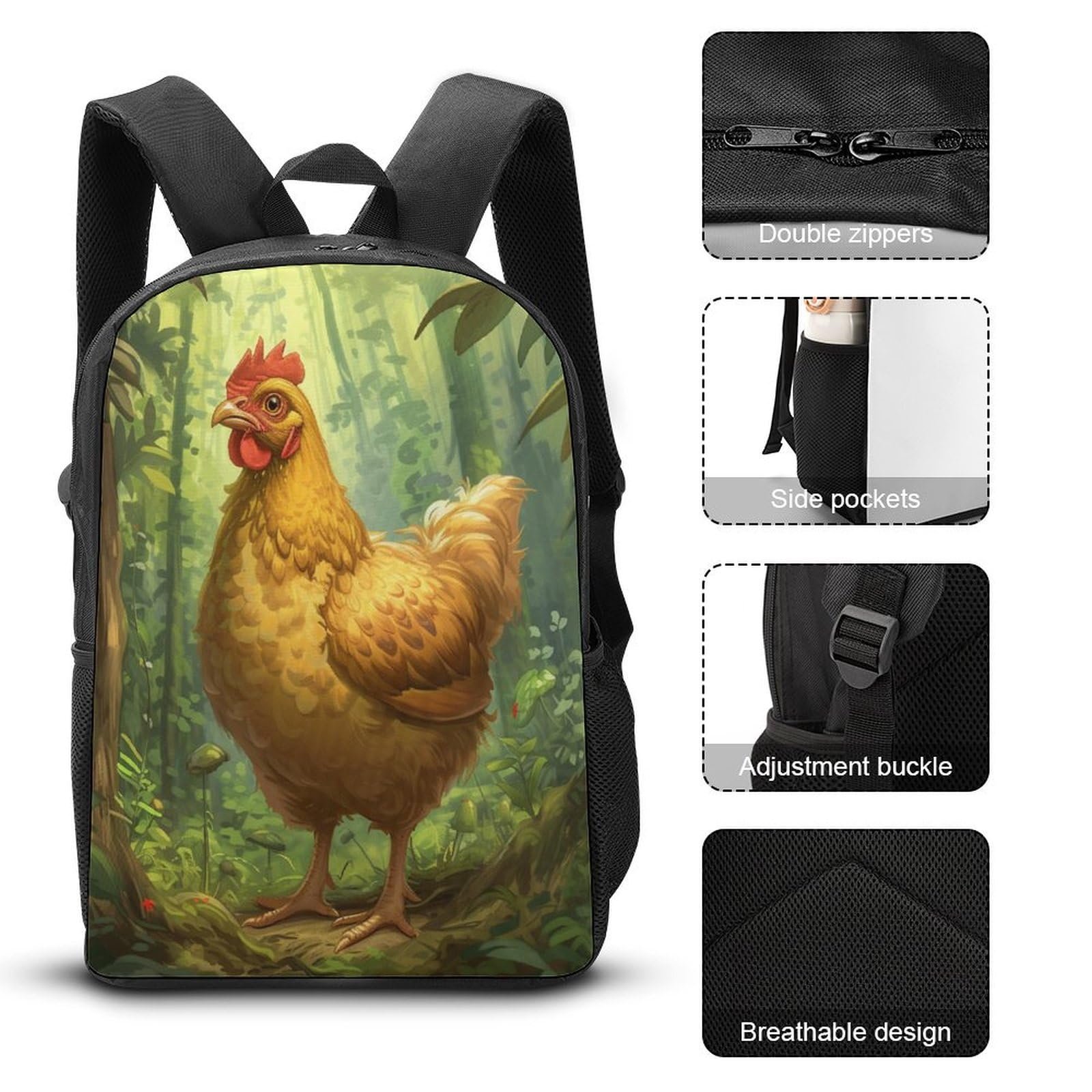 Ранец NACHOMACHO Cock 17 дюймов, фото №4