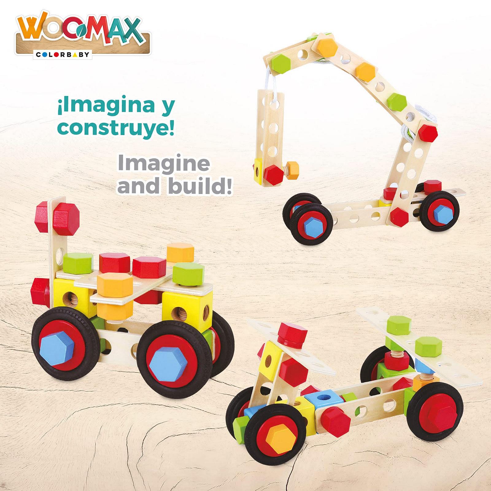 Блоки WOOMAX 49310 Куб 80 Дерев'яні Блоки Кольоровий Звичайний, фото №3