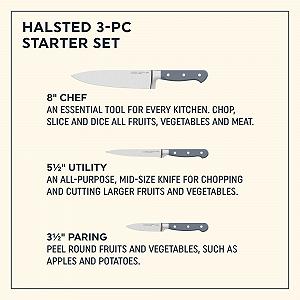 Набір кухонних ножів Chicago Cutlery Prep System Lite 3 штуки synthetic.ua - Фото 1