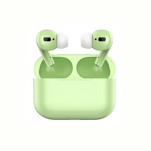 Наушники беспроводные TWS Airpod 3 с боксом для зарядки Green Bluetooth кейсом, фото №1