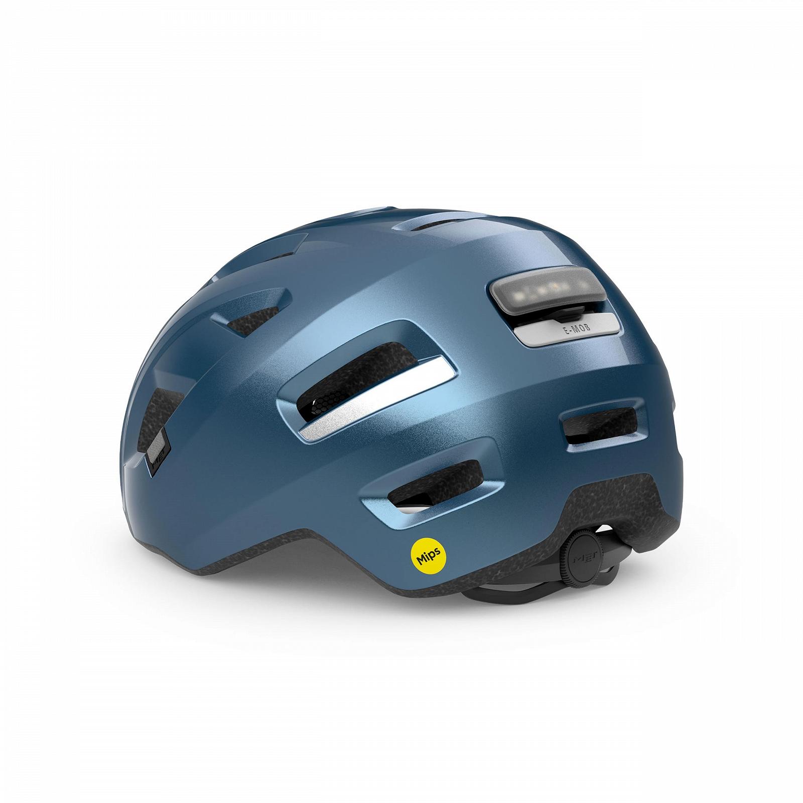 Шлем E-Bike MET E-Mob MIPS, Унисекс, Navy, L / 58-61 см, фото №2