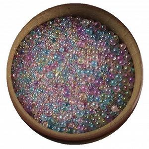 Мікробісер для нігтів Zonster 10 г / набір, різнокольорові крихітні скляні кульки - Фото 1