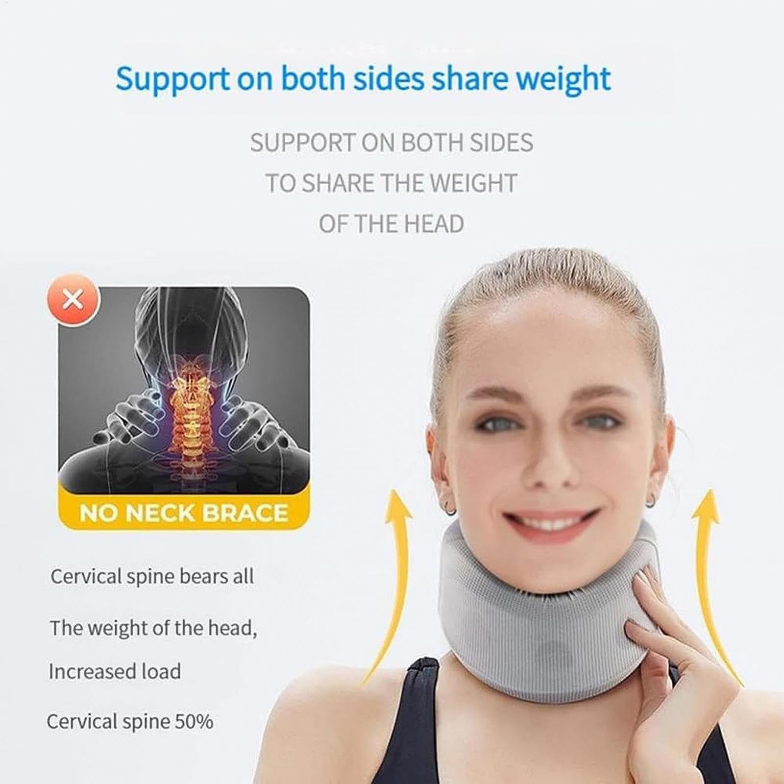 Шина для підтримки шиї Підтримка шиї проти хропіння Ергономічна, регульована і м'яка, фото №8