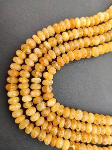 Бусины Аквамарин Желтый Натуральный Roundelle Фацетированные 6 дюймов synthetic.ua - Фото 1