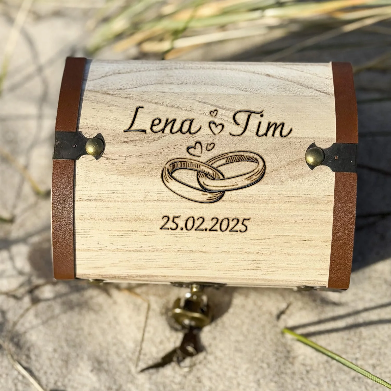 Скриня для грошей весільна з індивідуальним гравіюванням, фото №3