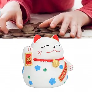 Копилка Lucky Cat большая PVC ручная роспись synthetic.ua - Фото 1