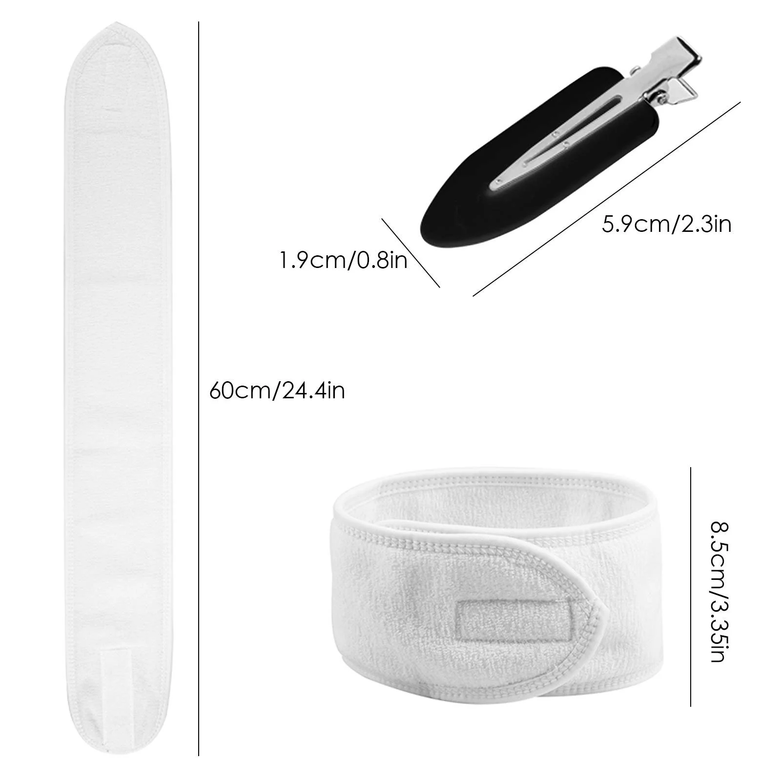 Пов'язка на голову для спа-процедур SourceTon, 6 шт, фото №7