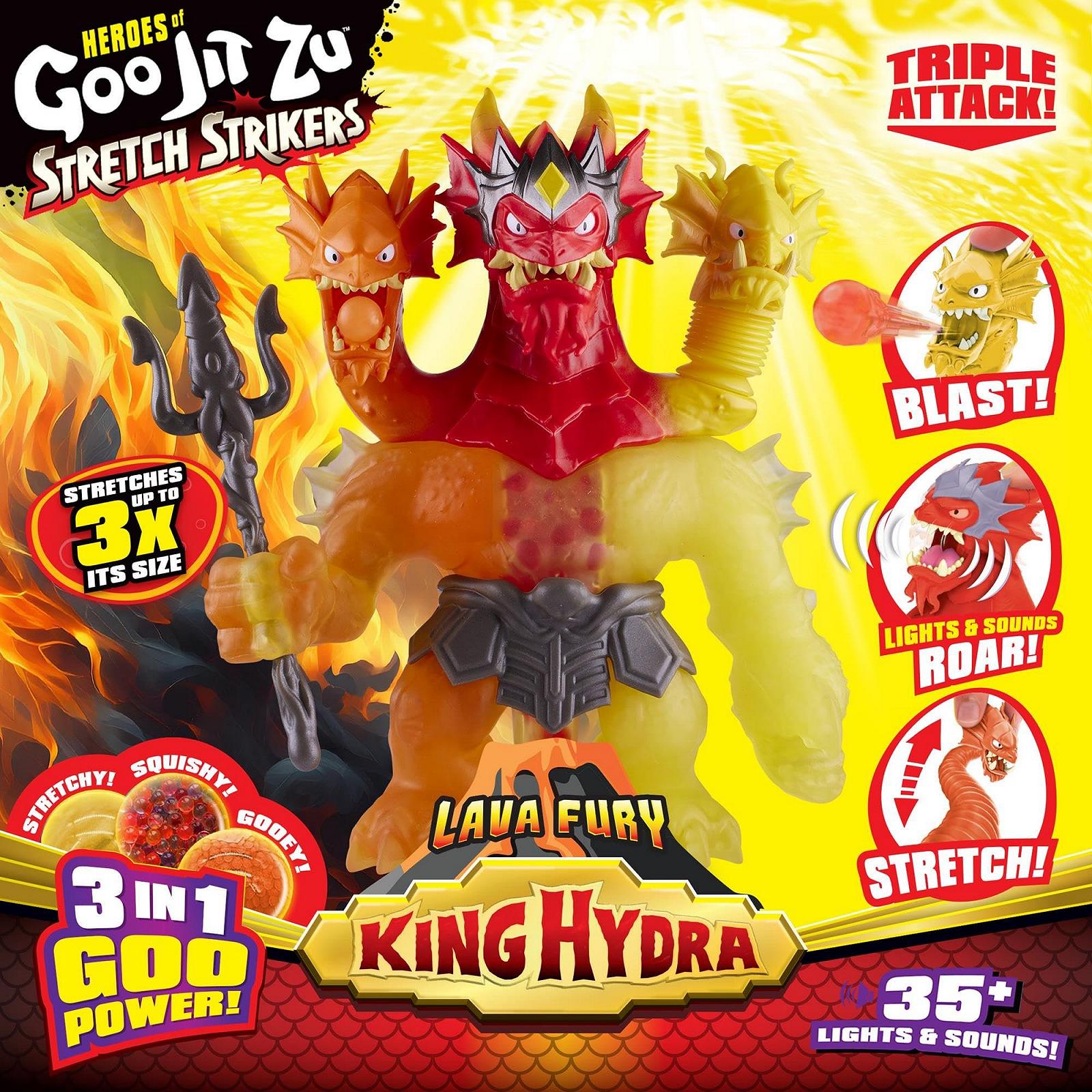 Фигурка Bandai Heroes of Goo Jit Zu King Hydra, 25 см, разноцветный, фото №7