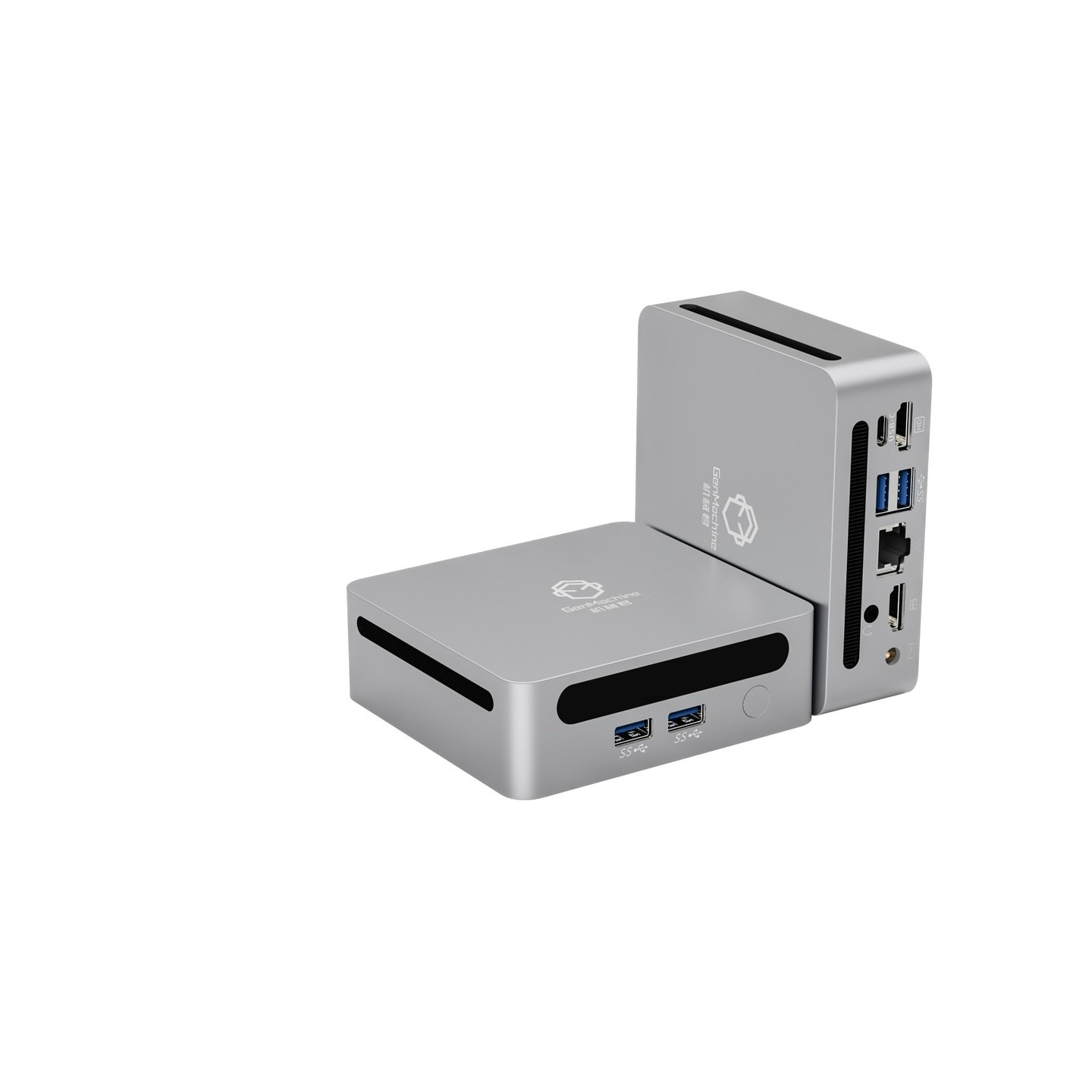 Міні-Пк GenMachine Ren Pro 6000 / Ryzen 7 6800H / RAM 32GB / SSD 512GB / LAN / Wi-Fi / Bluetooth / Windows 11 / Cірий, фото №1