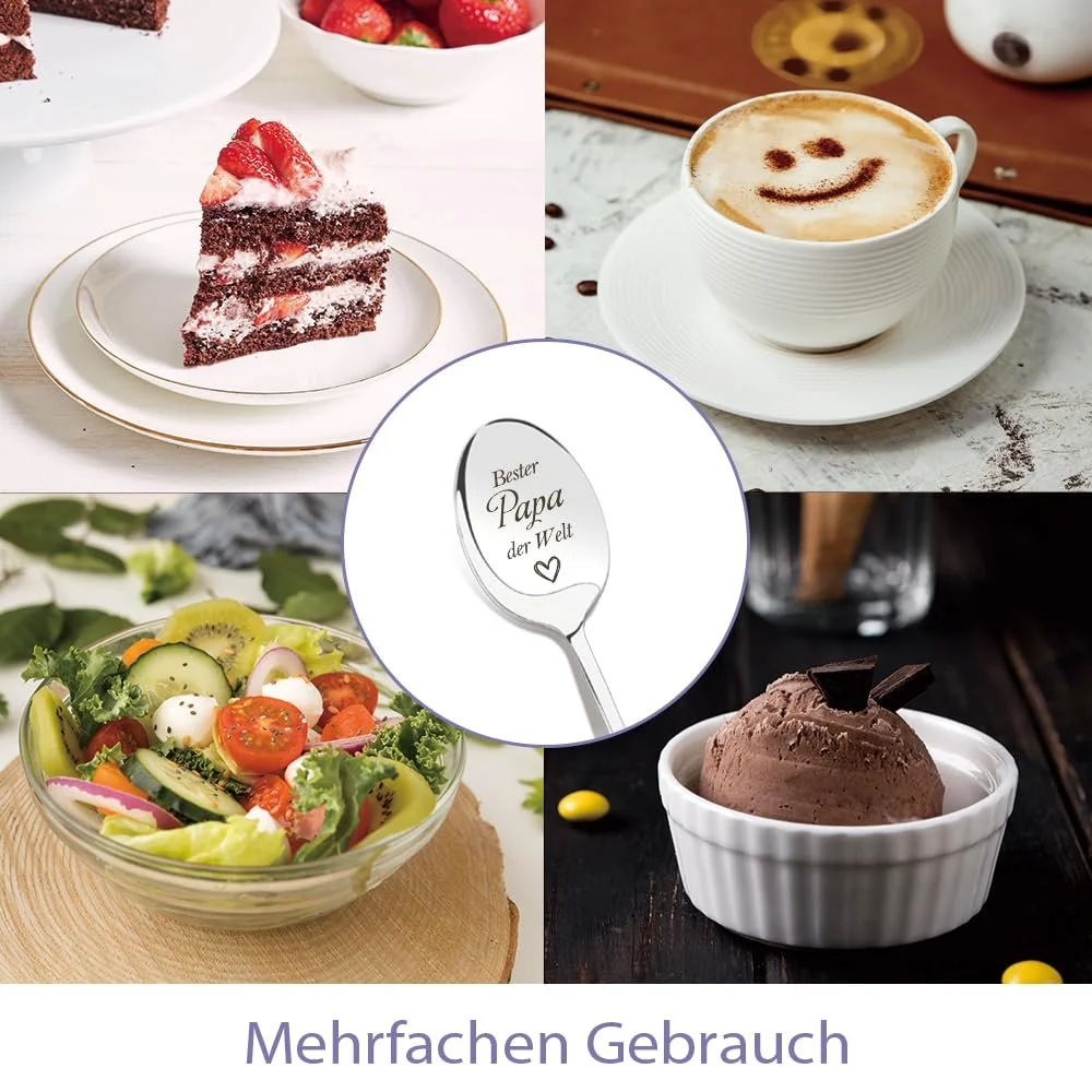 Ложка для кави Найкращий тато, подарунок на День батька, подарунок на день народження, фото №3