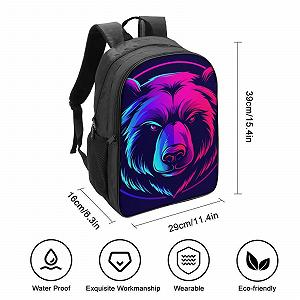 Рюкзак школьный RSIUUODNF Bear 40x28x16см synthetic.ua - Фото 1