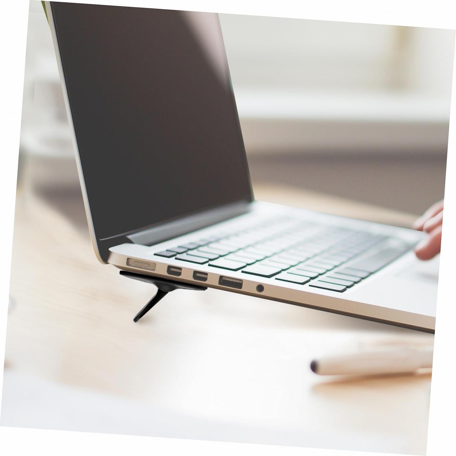 Підставка для ноутбука Veemoon 2 x, складана та регульована, з розсіюванням тепла, для планшетів і ноутбуків, стабільна та нековзна, для роботи, читання та відео, фото №4