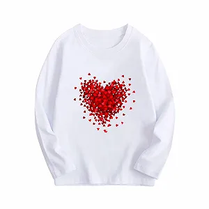 Дитячий світшот NZYIHAO для дівчат Бавовняний - Фото 1