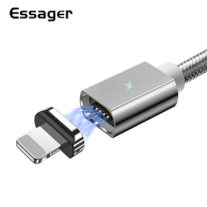 Магнитный кабель серый ESSAGER Lightning 2 метра - Фото 1