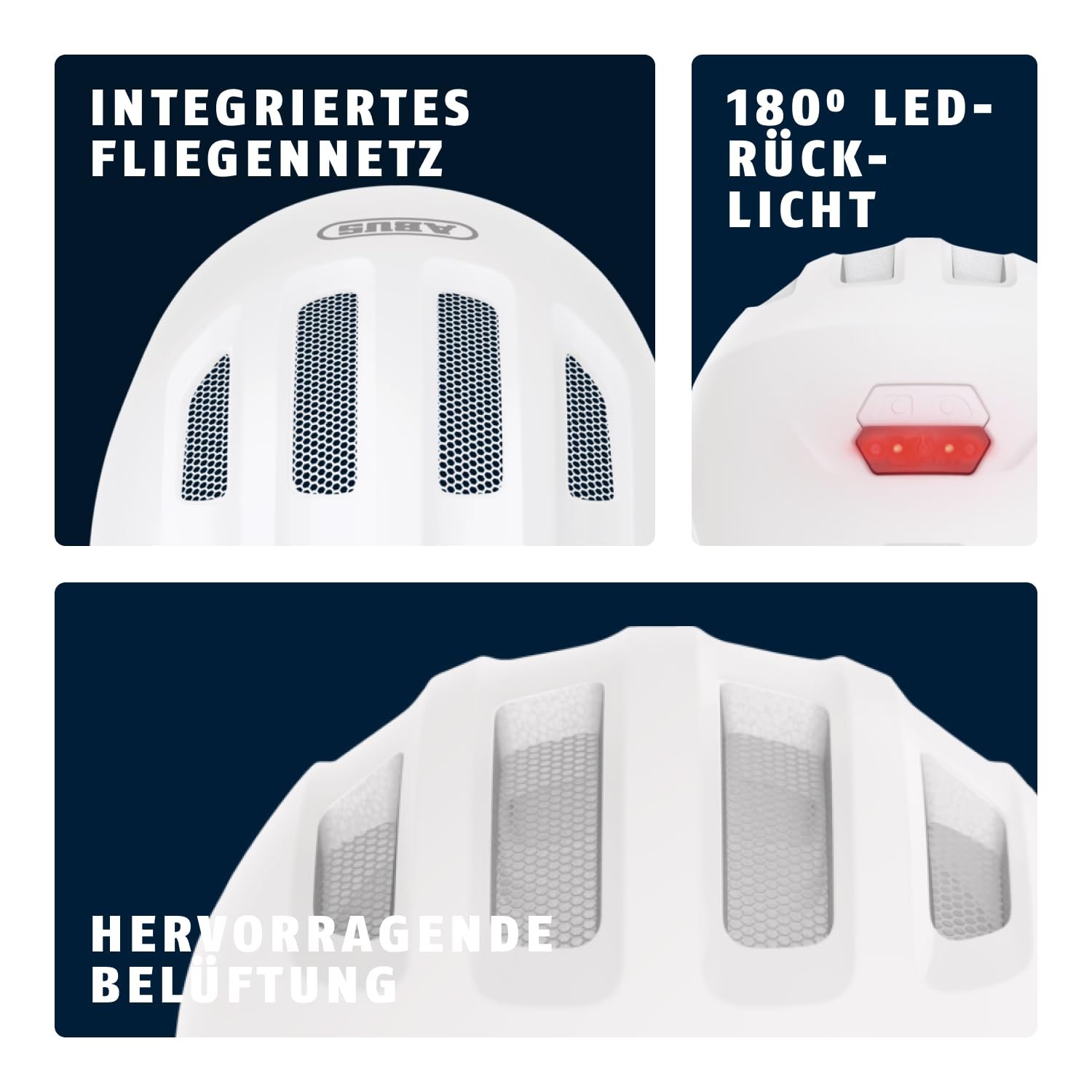 Шолом ABUS Smiley 3.0 ACE LED - Велосипедний шолом з підсвічуванням, фото №4