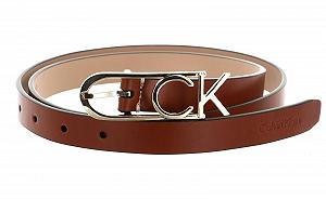Ремень Calvin Klein Re-Lock Capital CK Logo 2 см W85 Коньяк, Коньяк - Фото 1