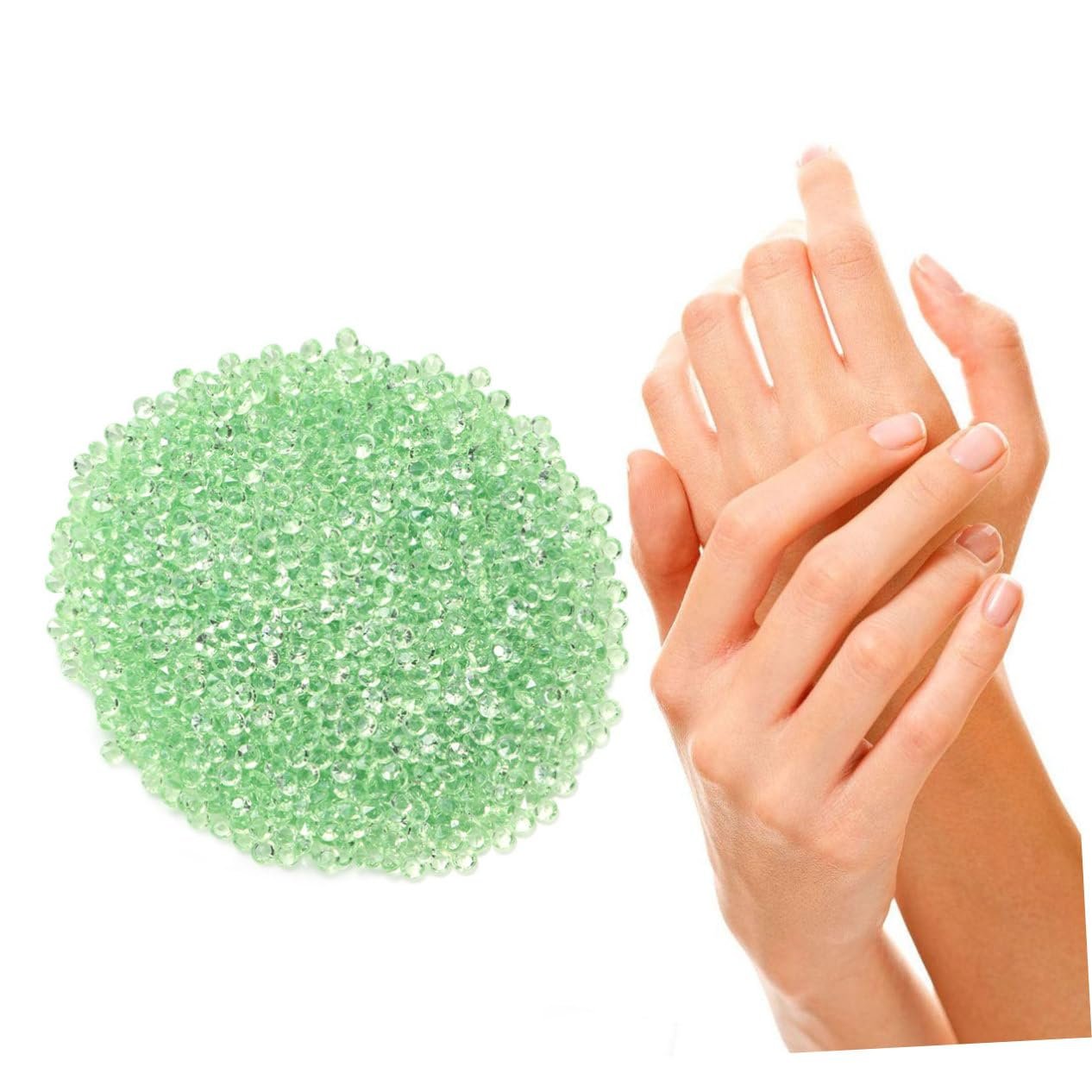 Стразы Акриловые Бриллиантовые 10000 штук Розовое Золото, фото №6