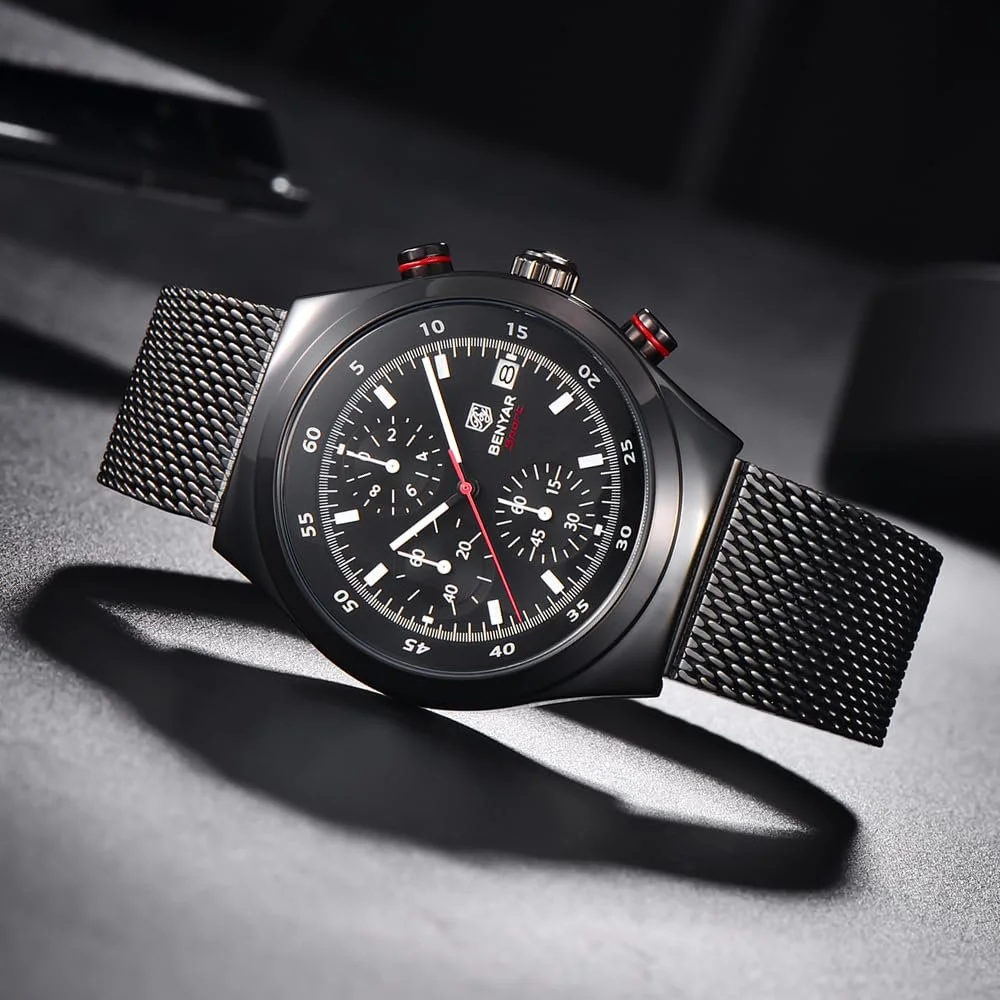 Годинник Benyar BY-5200M Чоловічий Військовий Годинник з Кодом часу, фото №4