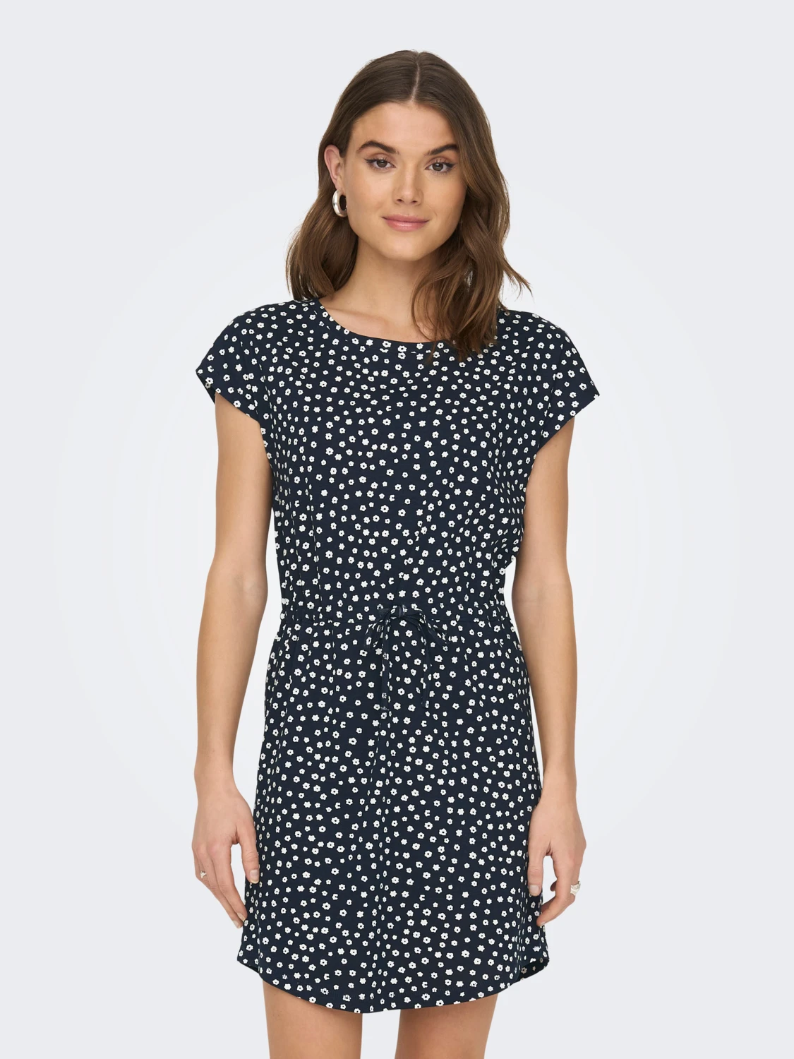 Сукня ONLMAY S/S DRESS NOOS 15153021-Night Sky-AOP:Lea flower ONLY Темно-синій L, фото №1