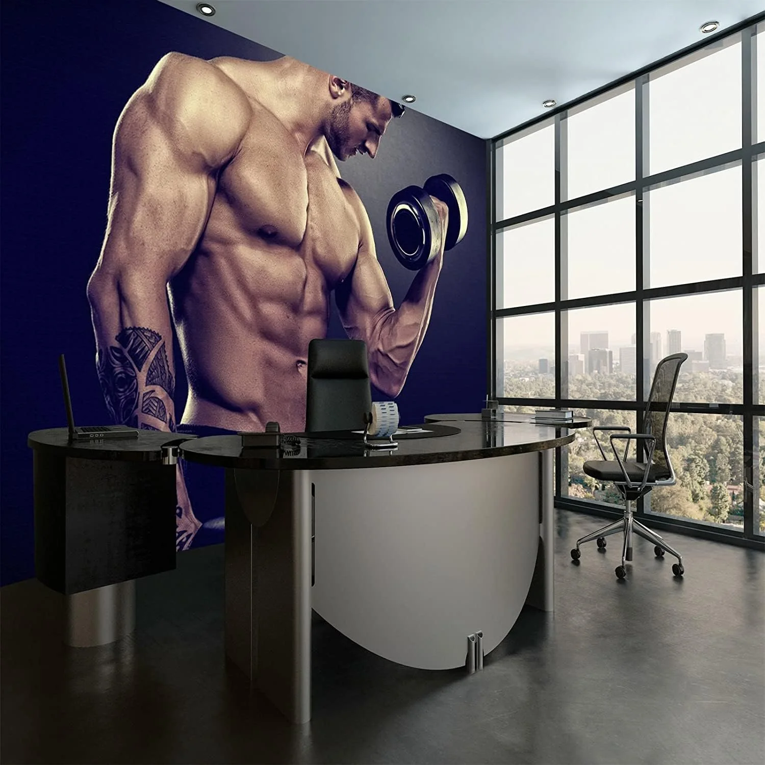 Фотошпалери флізелінові Fitness Man Muscle 1386 200 x 140 см, фото №3