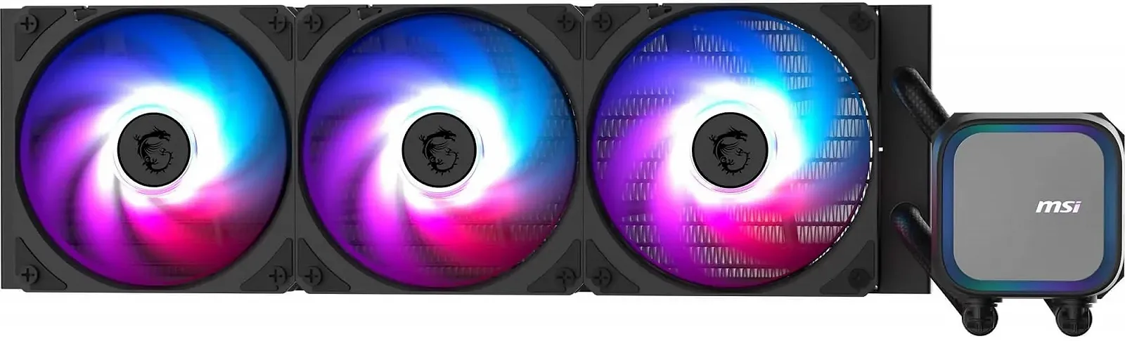 Система рідинного охолодження MSI MAG CORELIQUID A13 / 360 мм / 3 x 120 мм ARGB / LGA 1851, 1700, AM5, AM4 / Black, фото №1