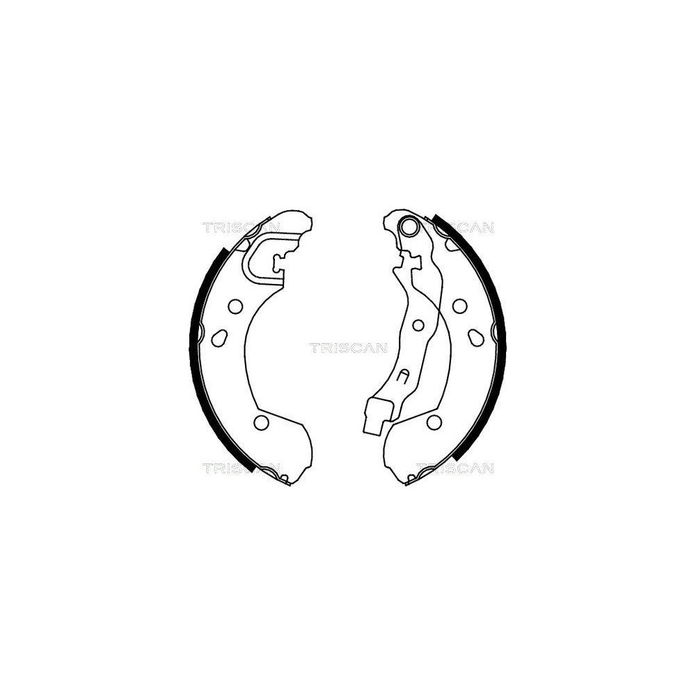 Комплект гальмівних колодок TRISCAN 8100 14002 для NISSAN RENAULT задня вісь, фото №1