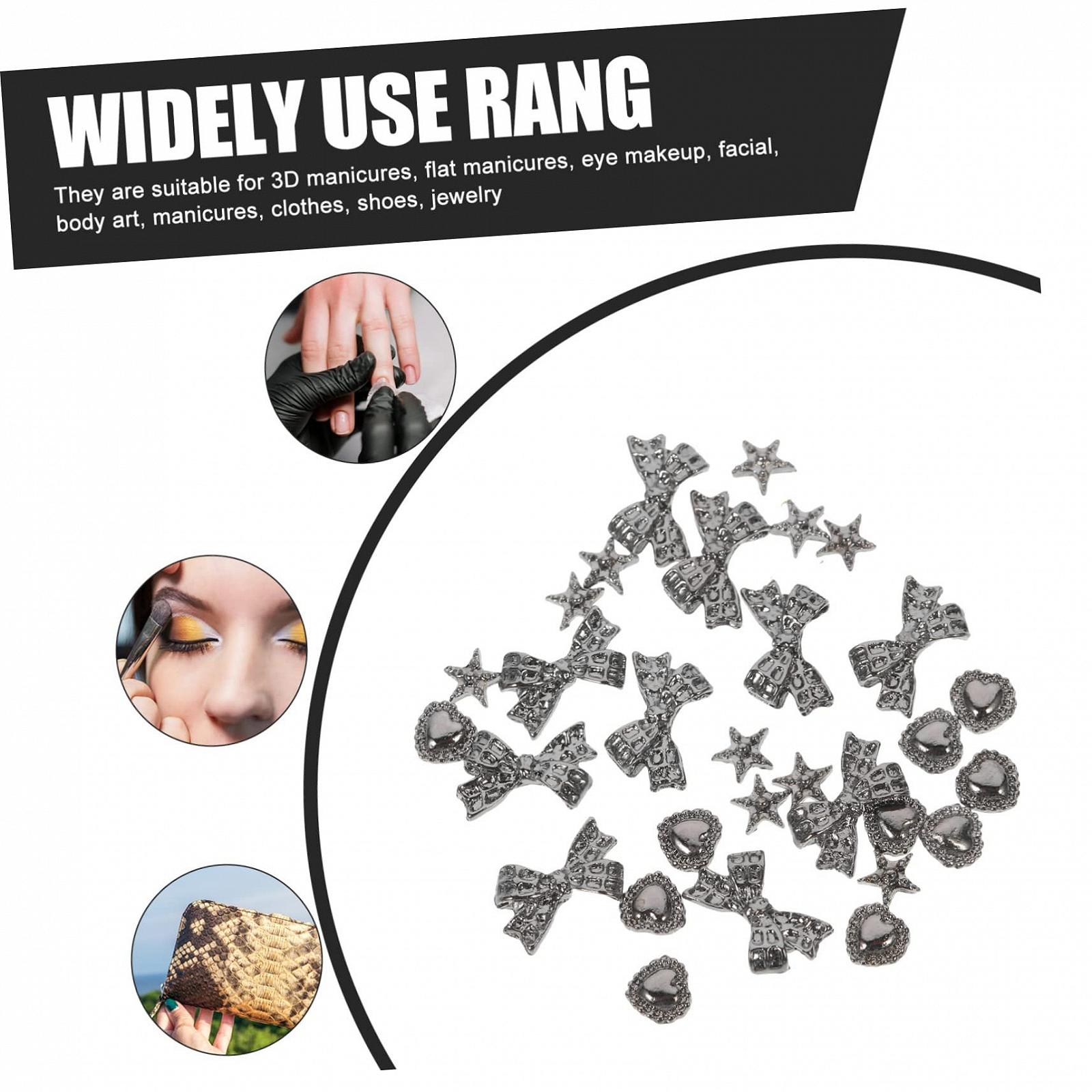 Аксессуары для ногтей (30 шт. в упаковке) DIY украшения для ногтей в стиле панк, фото №9